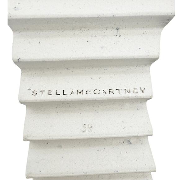 Stella McCartney Gaia Monogram Ribbon Ankle Wrap Espadrille Sandals EU 39 US 9 - Picture 13 of 16